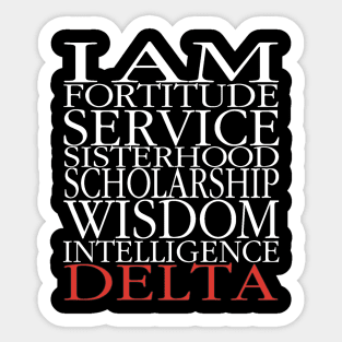 I Am Delta Sticker